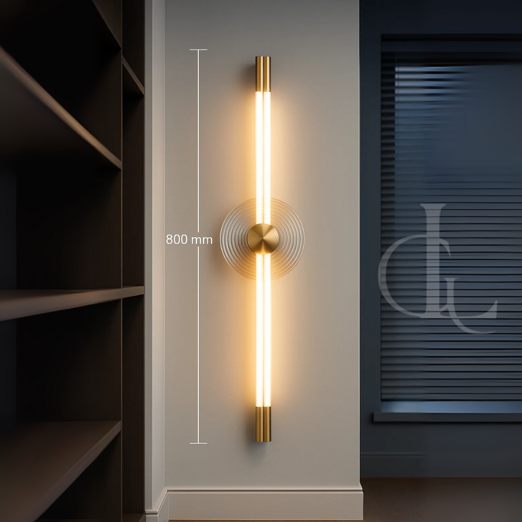 Parallel Poetry (Glass, 800mm) Wall light