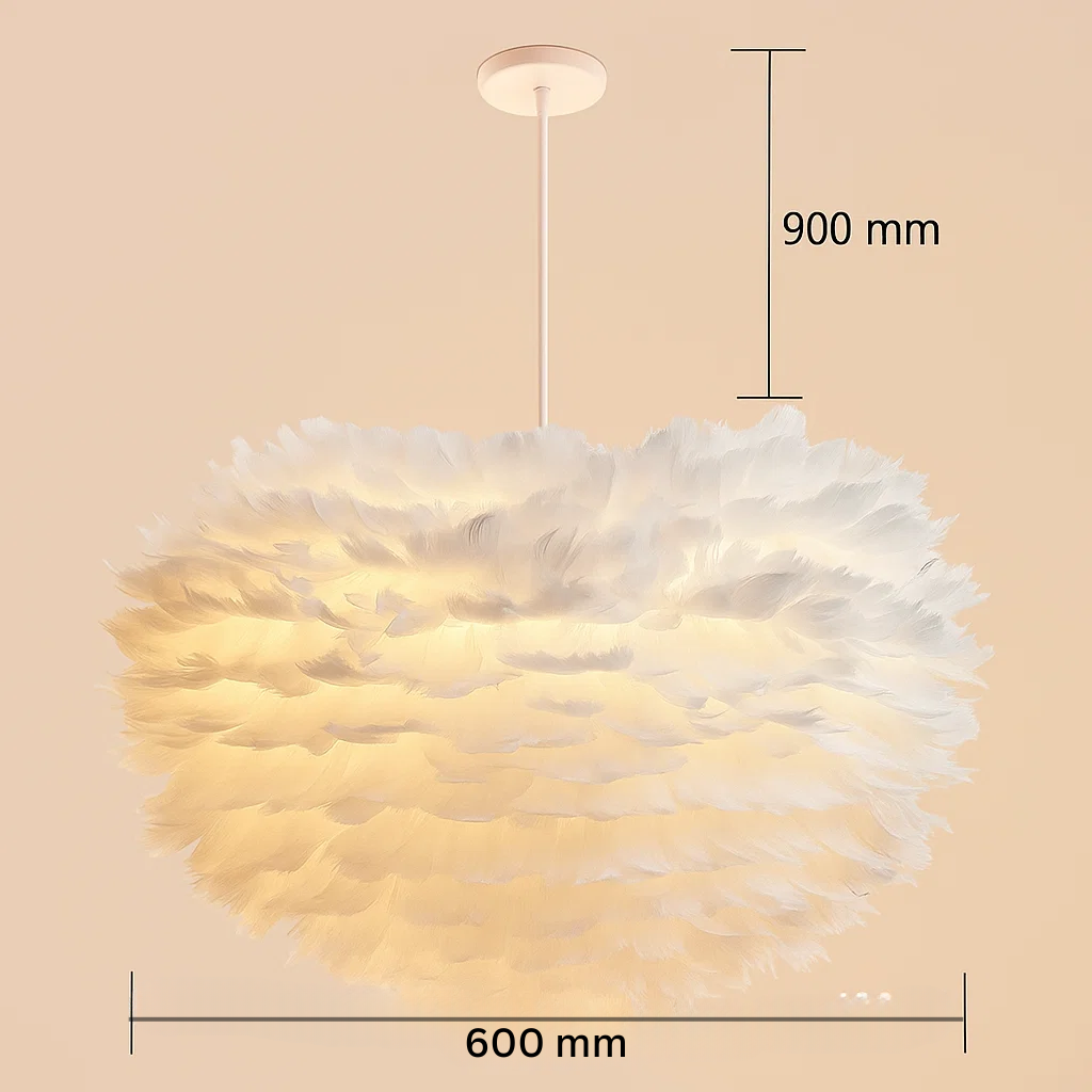 Nordic Feather Pendant Light