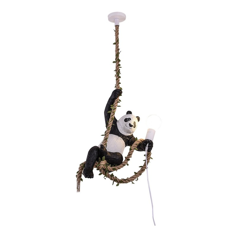 Vintage Resin Panda Light
