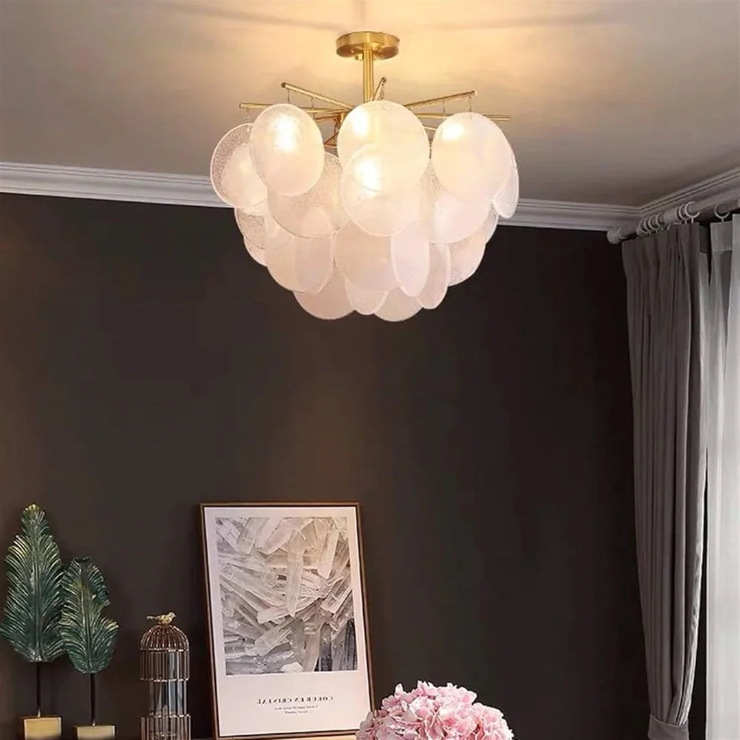 Gold Crystal Frost Chandelier