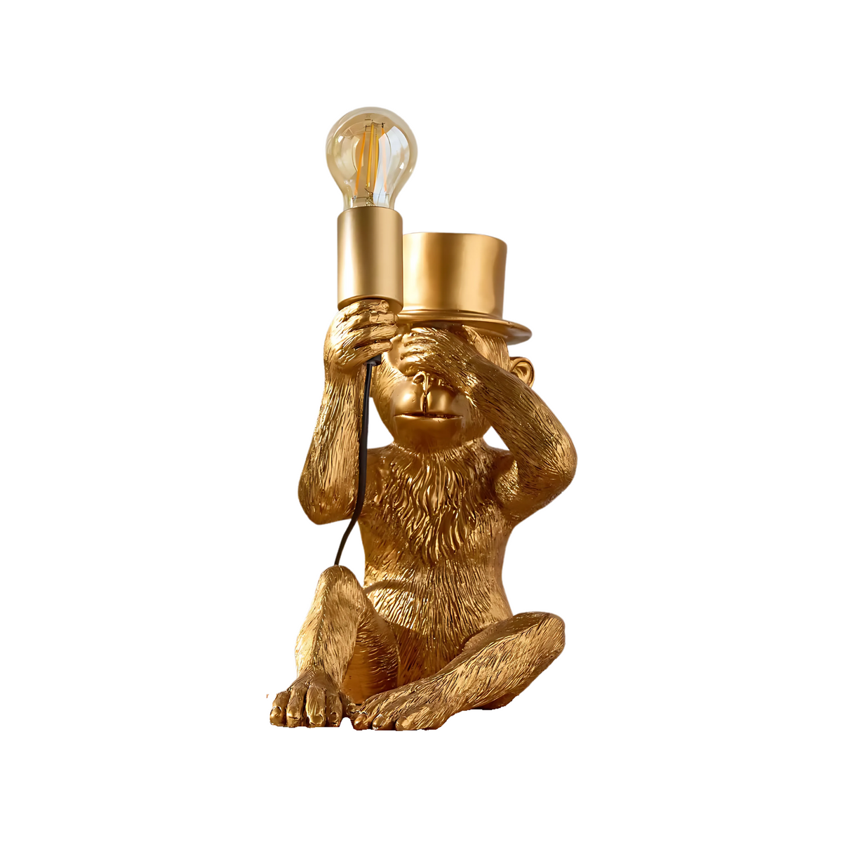 Luxury Golden Monkey Table Lamp
