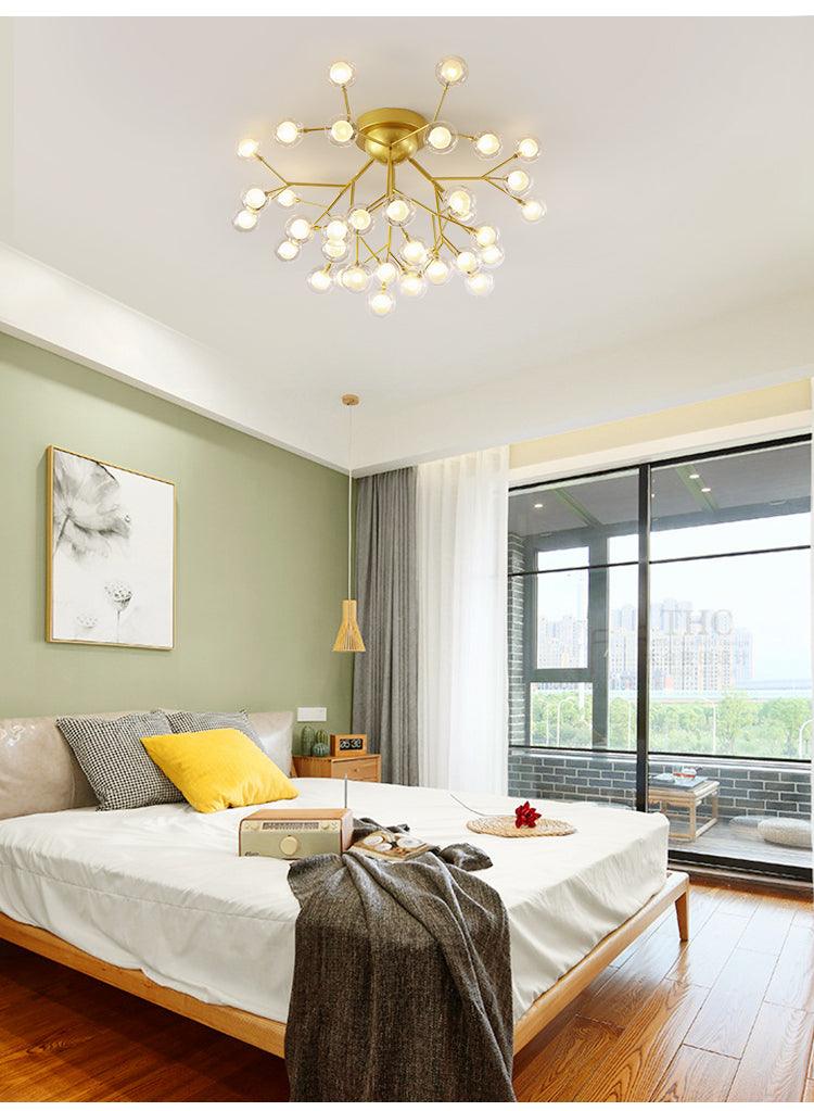 Glow Bug Chandelier (Gold)