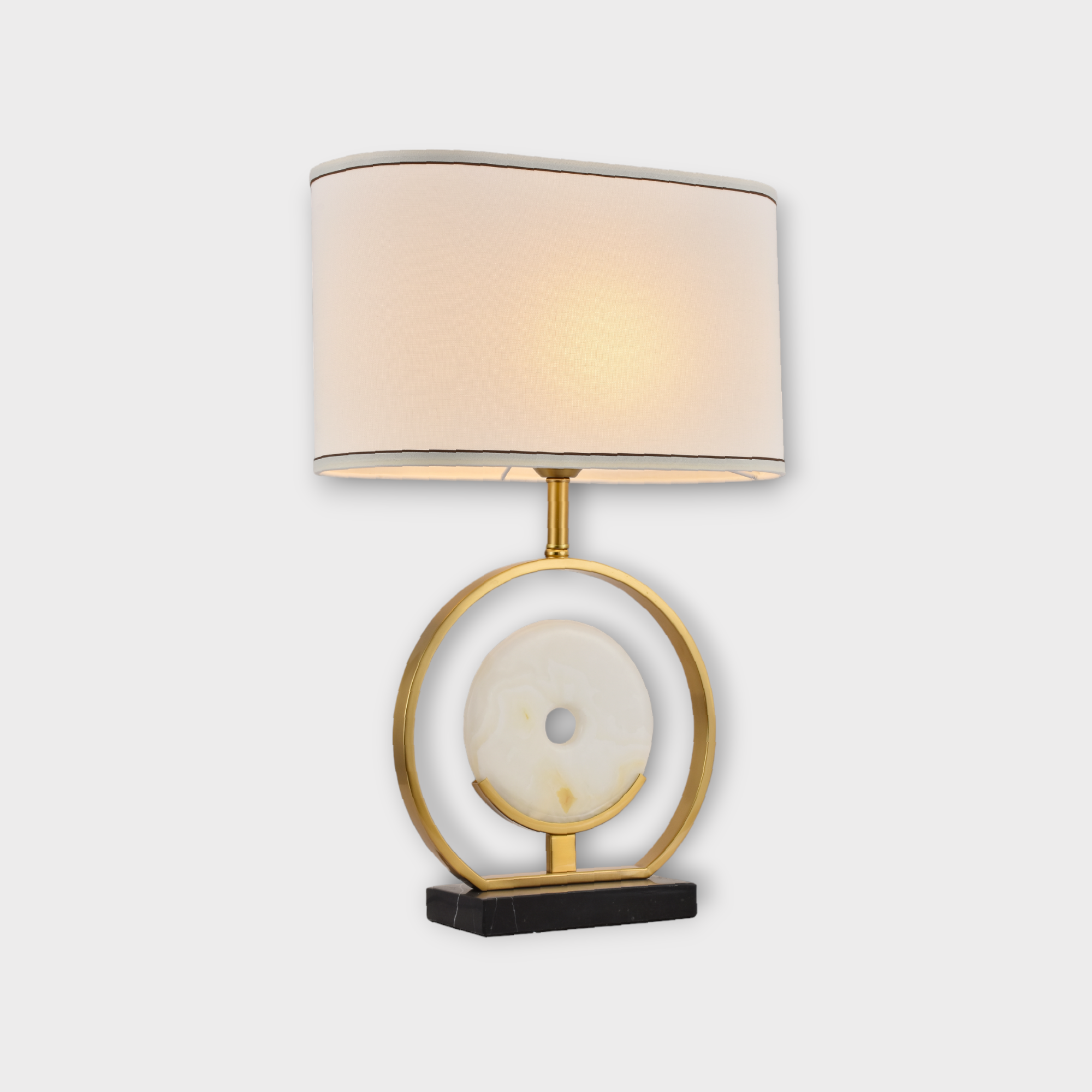 Wheel of Light: Modern Table Lamp (Gold)