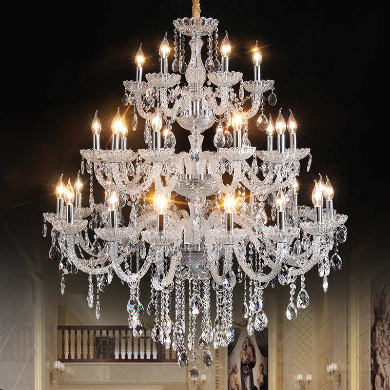 Whispers of Royals (Large, Glass) Double Height Chandelier