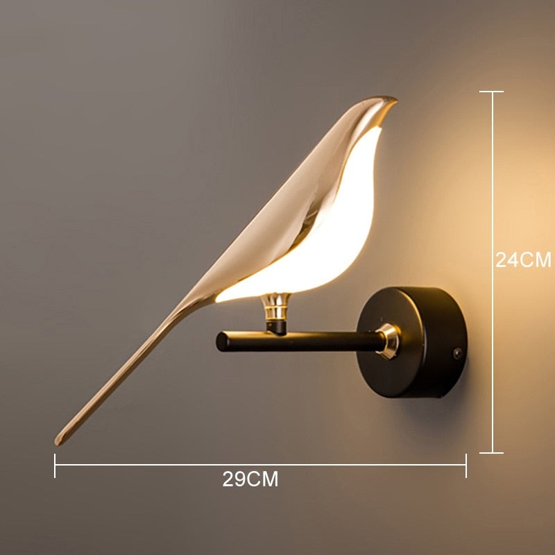 Optimistic Single Bird Wall Light