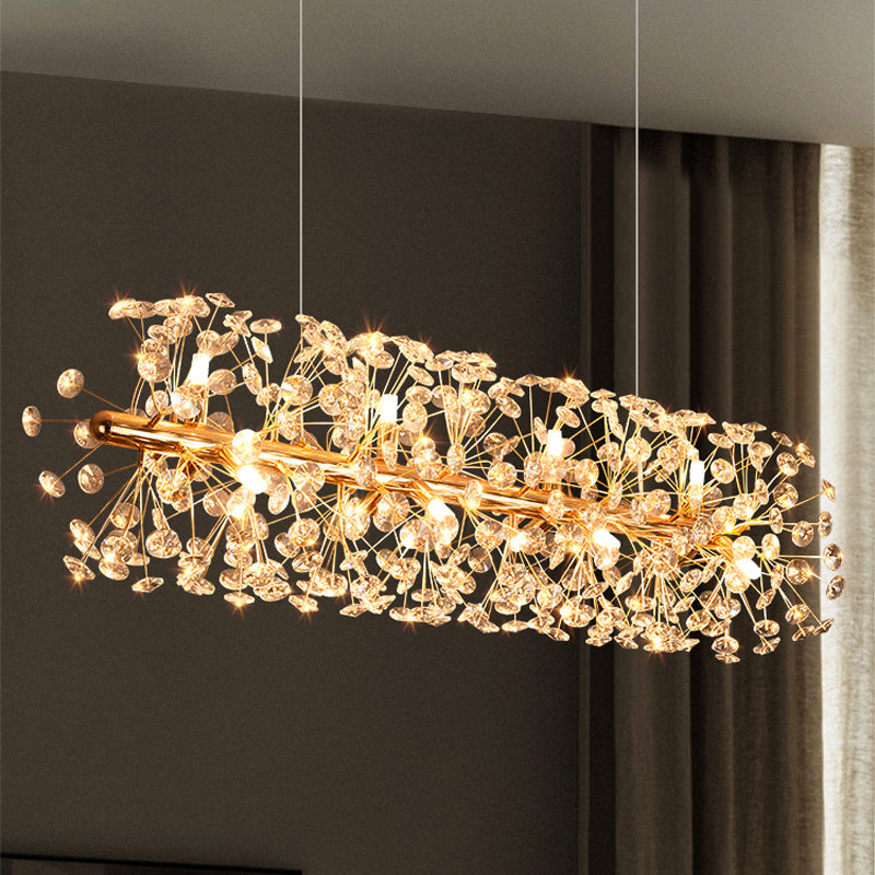 Beautiful Sunfall (LONG) Crystal Chandelier