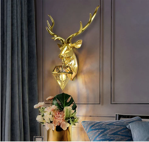 Dominant Stag Wall Light/Sconce Fixture