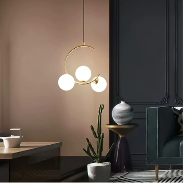 Winter's Eve: Frosted Pendant Light