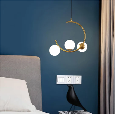 Winter's Eve: Frosted Pendant Light