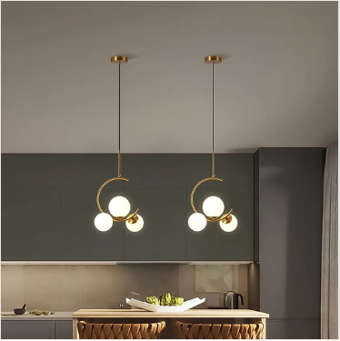 Winter's Eve: Frosted Pendant Light