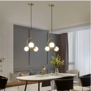 Winter's Eve: Frosted Pendant Light