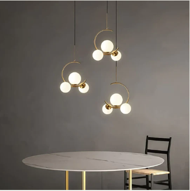 Winter's Eve: Frosted Pendant Light