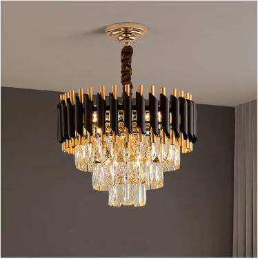 Black Titan Round Chandelier