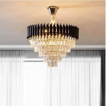 Black Titan Round Chandelier