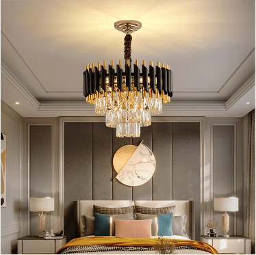 Black Titan Round Chandelier