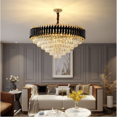 Black Titan Round Chandelier