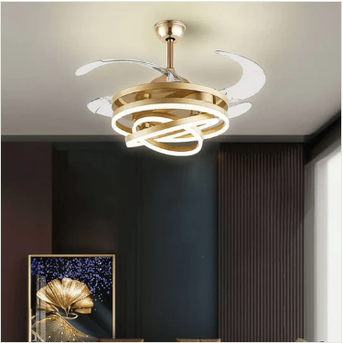 Lustro Chandelier Ceiling Fan with Remote Control