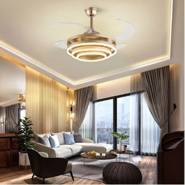 Lustro Chandelier Ceiling Fan with Remote Control