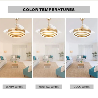 Lustro Chandelier Ceiling Fan with Remote Control