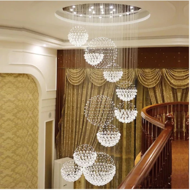 Staircase Long Staircase Crystal Chandelier