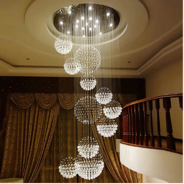 Staircase Long Staircase Crystal Chandelier