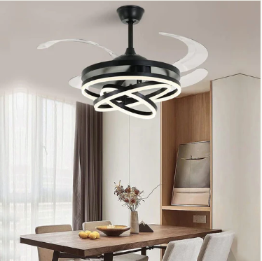 Lustro Chandelier Ceiling Fan with Remote Control