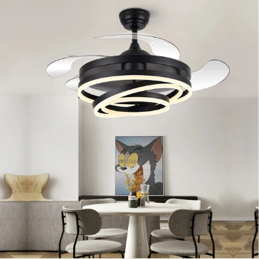 Lustro Chandelier Ceiling Fan with Remote Control