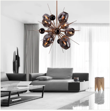 Tacchino Smoky Chandelier (Black)