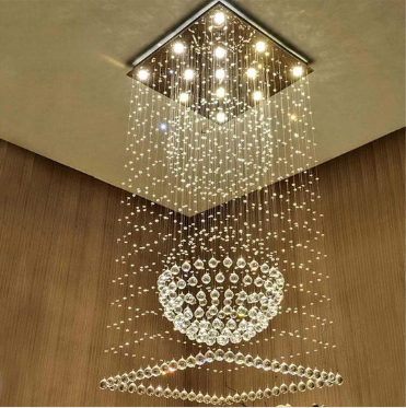 Long Crystal Chandelier for Staircases