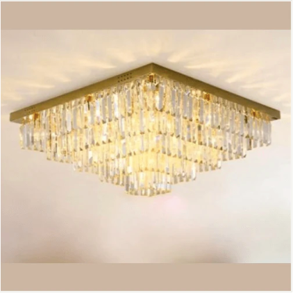 Prismatic Crystal Ceiling Chandelier