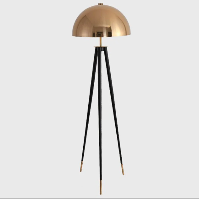 Mushroom Head Tripod Floor Lamp