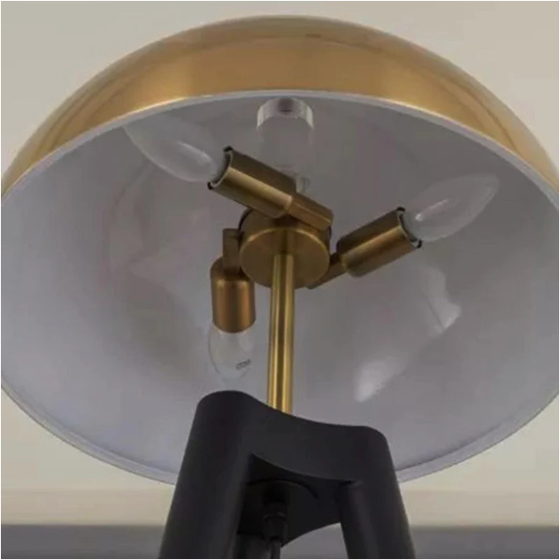 Mushroom Head Tripod Floor Lamp