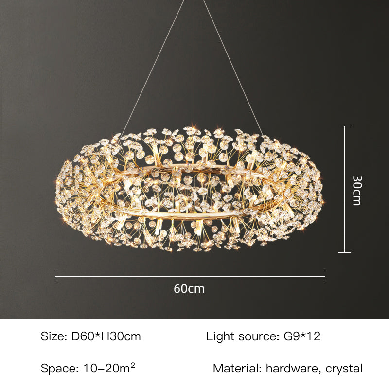 Beautiful Sunfall (Round) Crystal Chandelier