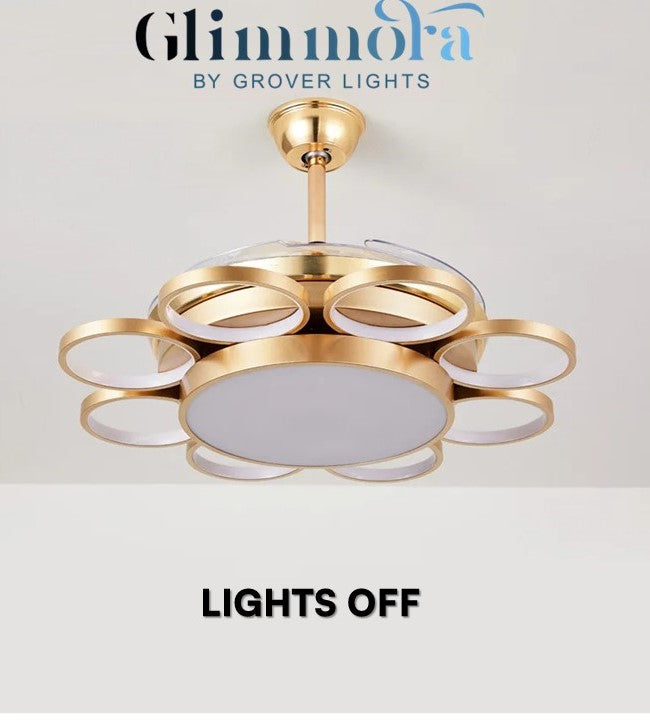 Golden Synergy (42 Inches Span, LED Ceiling Fan with Remote Control)