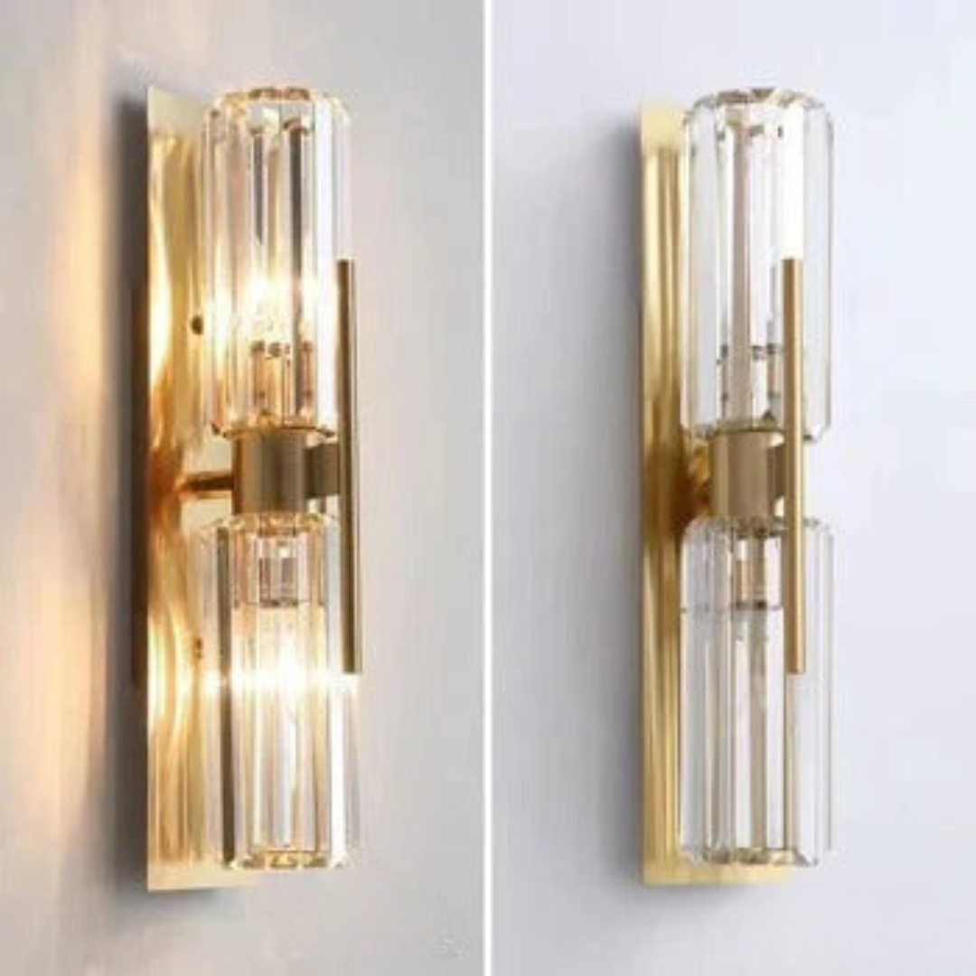 Modern Golden Crystal Wall Light
