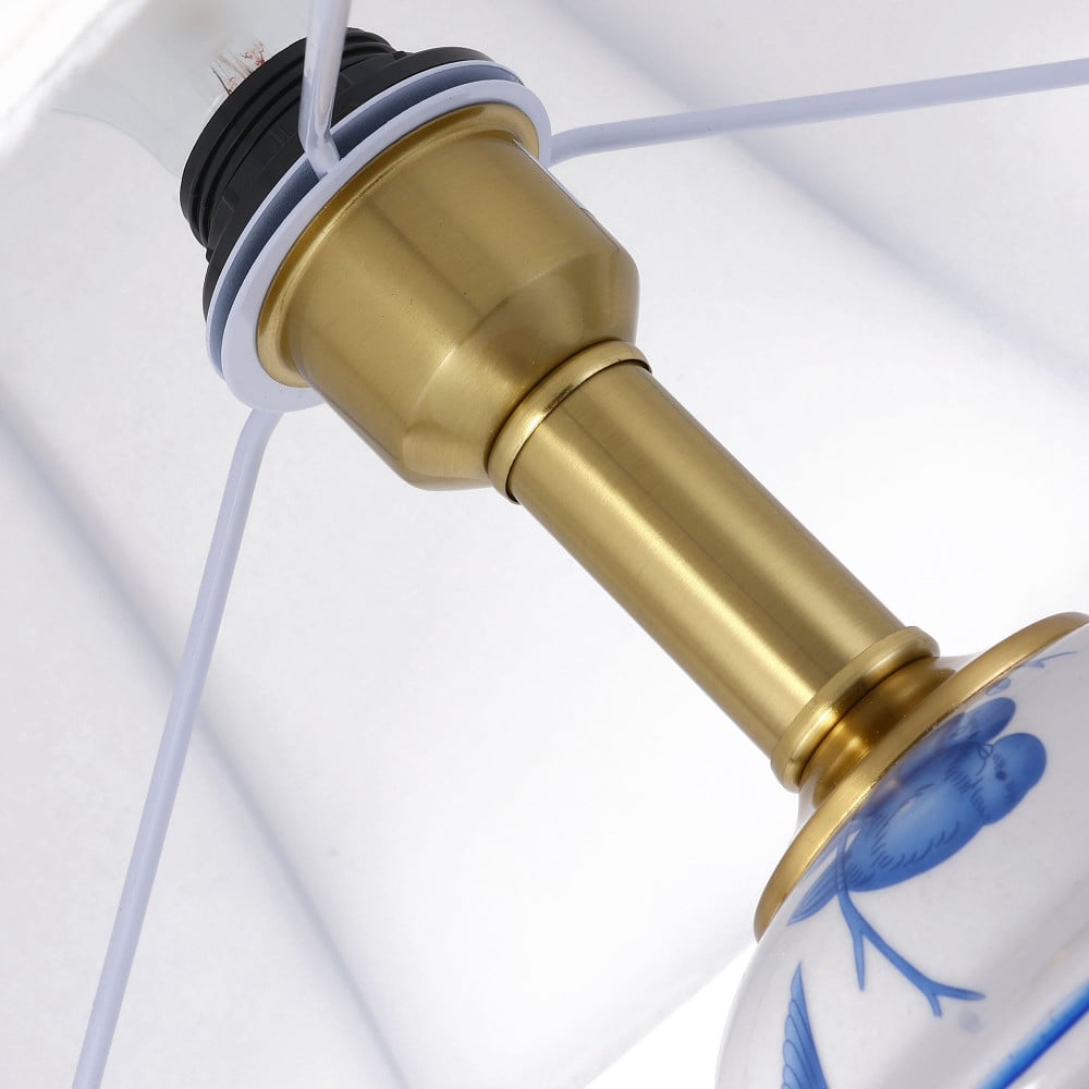 Tropical Dreamscape Ceramic (Blue) Table Lamp