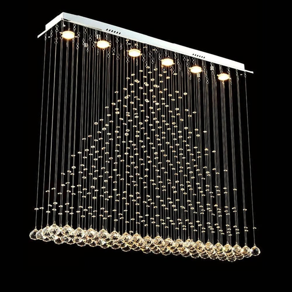 Chic Crystal Falls Dining Chandelier