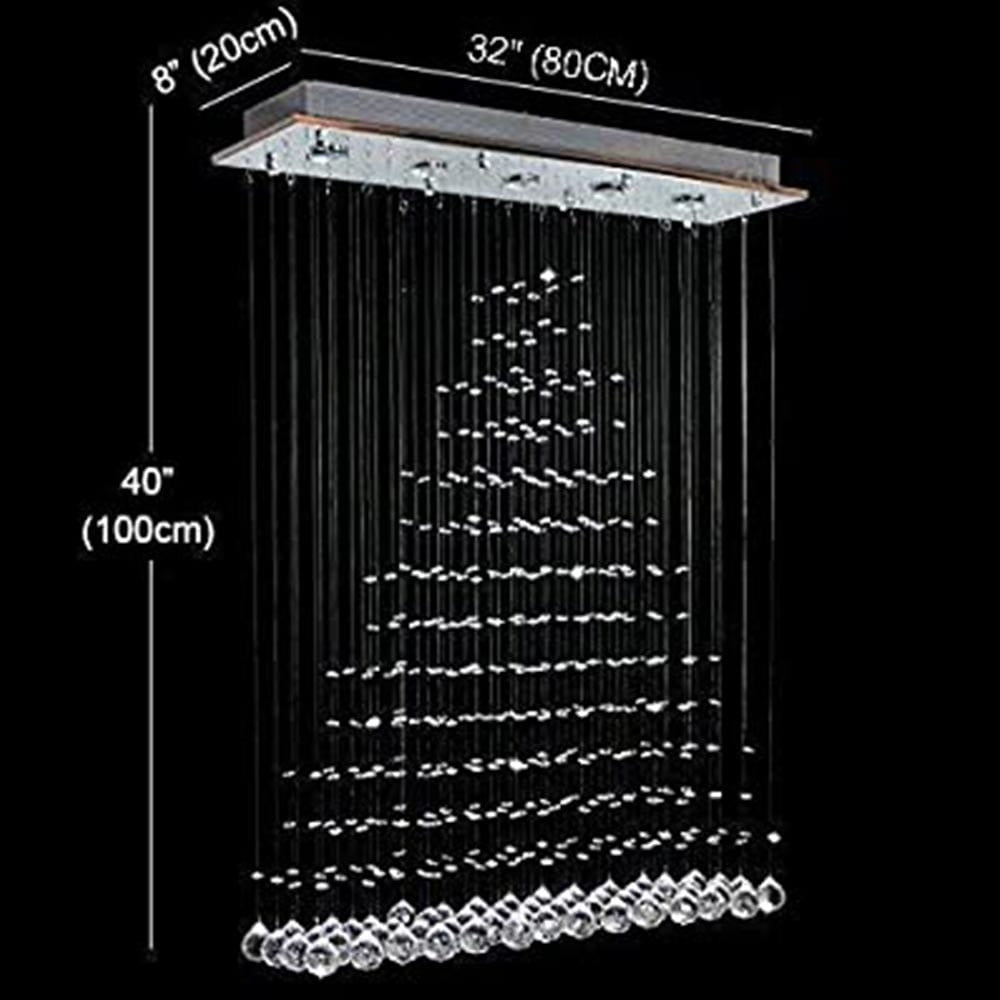 Chic Crystal Falls Dining Chandelier