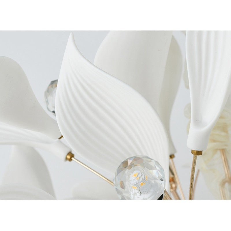 Tree Ceramic Flowers Floor Lamp