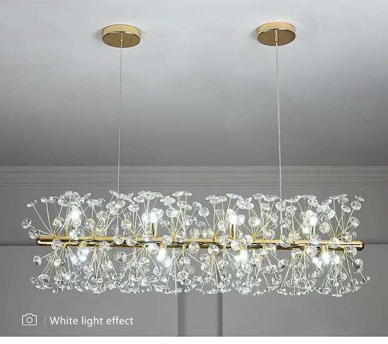 Beautiful Sunfall (LONG) Crystal Chandelier