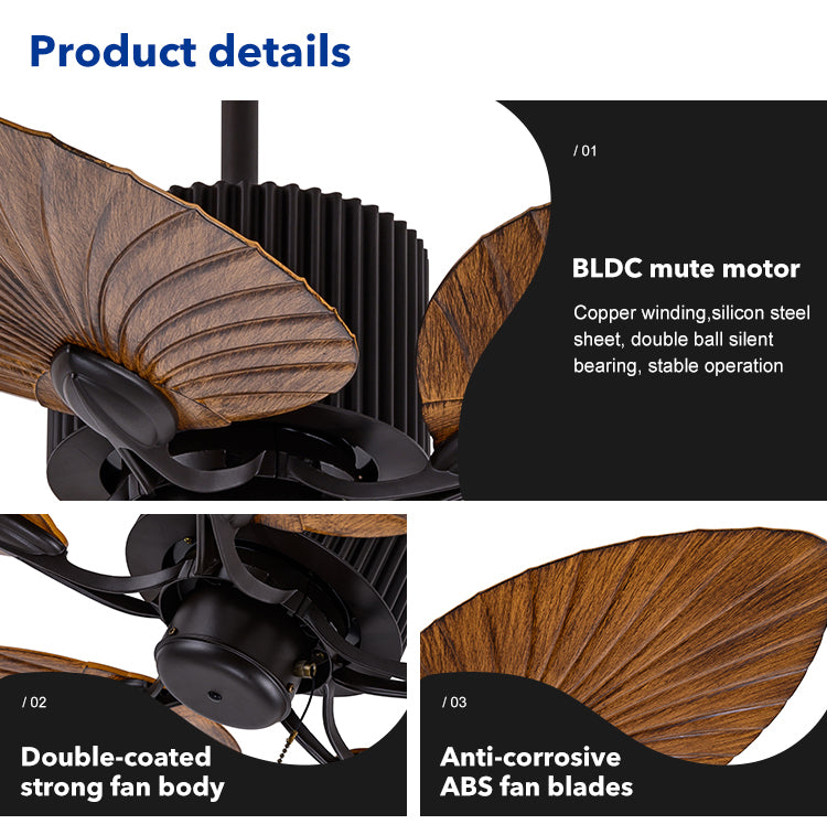 Wooden Aspirations (52 Inches Span, Wooden Finish ABS) Ceiling Fan with Remote Control