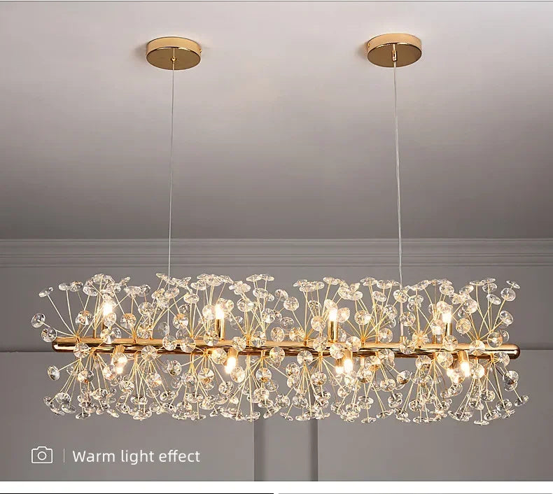 Beautiful Sunfall (LONG) Crystal Chandelier