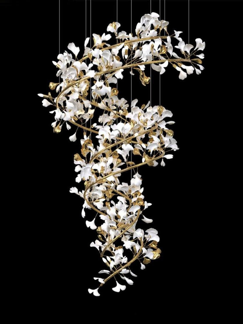 Kew Tree Companion Chandelier (Completely Ceramic)