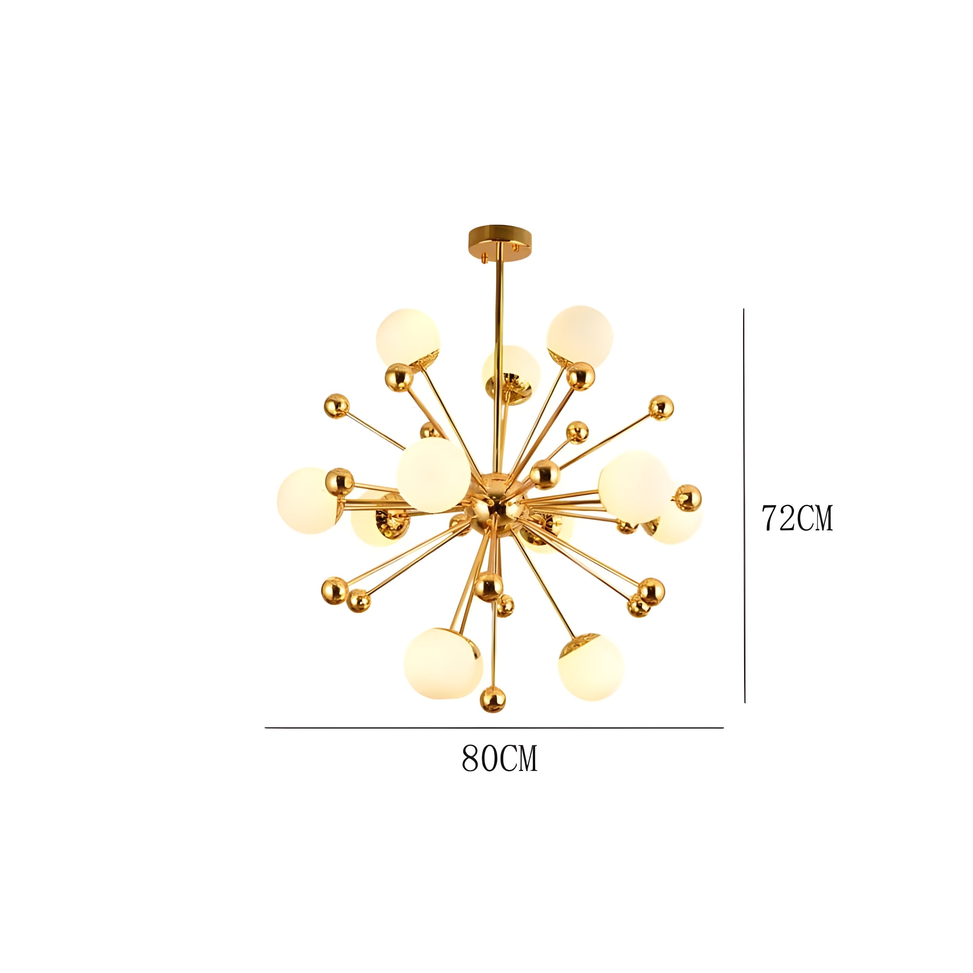 Golden Daisy Chandelier