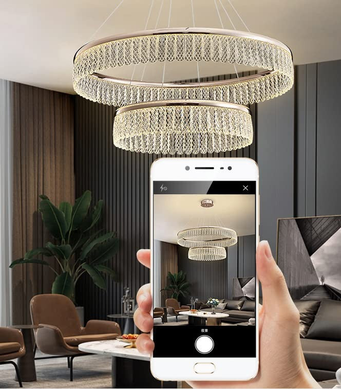 Take Me To The Newport (Gold) Chandelier (2 Rings)