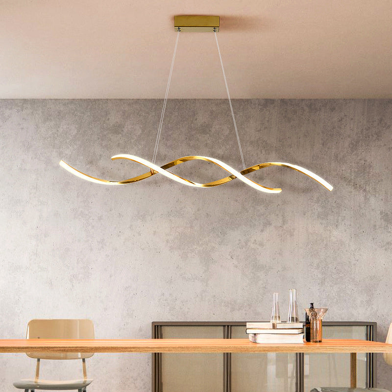 Swirling Flow (Gold) Chandelier