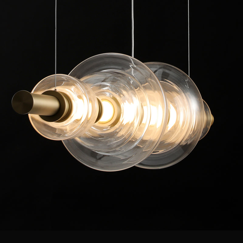 Separating Shadows (Amber, Glass) Chandelier