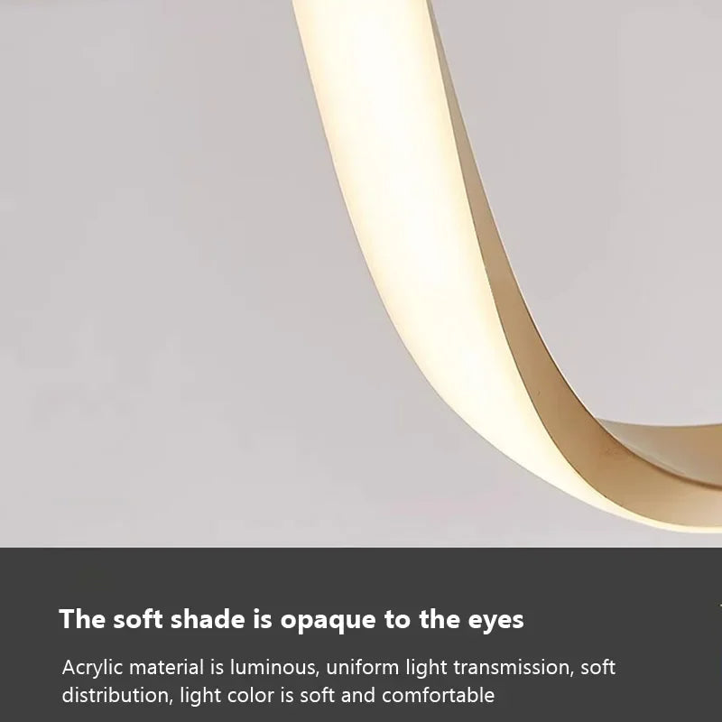 Swirling Flow (Gold) Chandelier