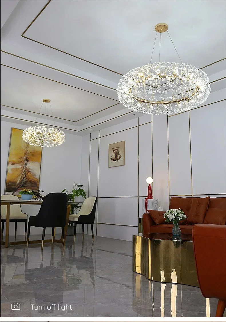 Beautiful Sunfall (Round) Crystal Chandelier