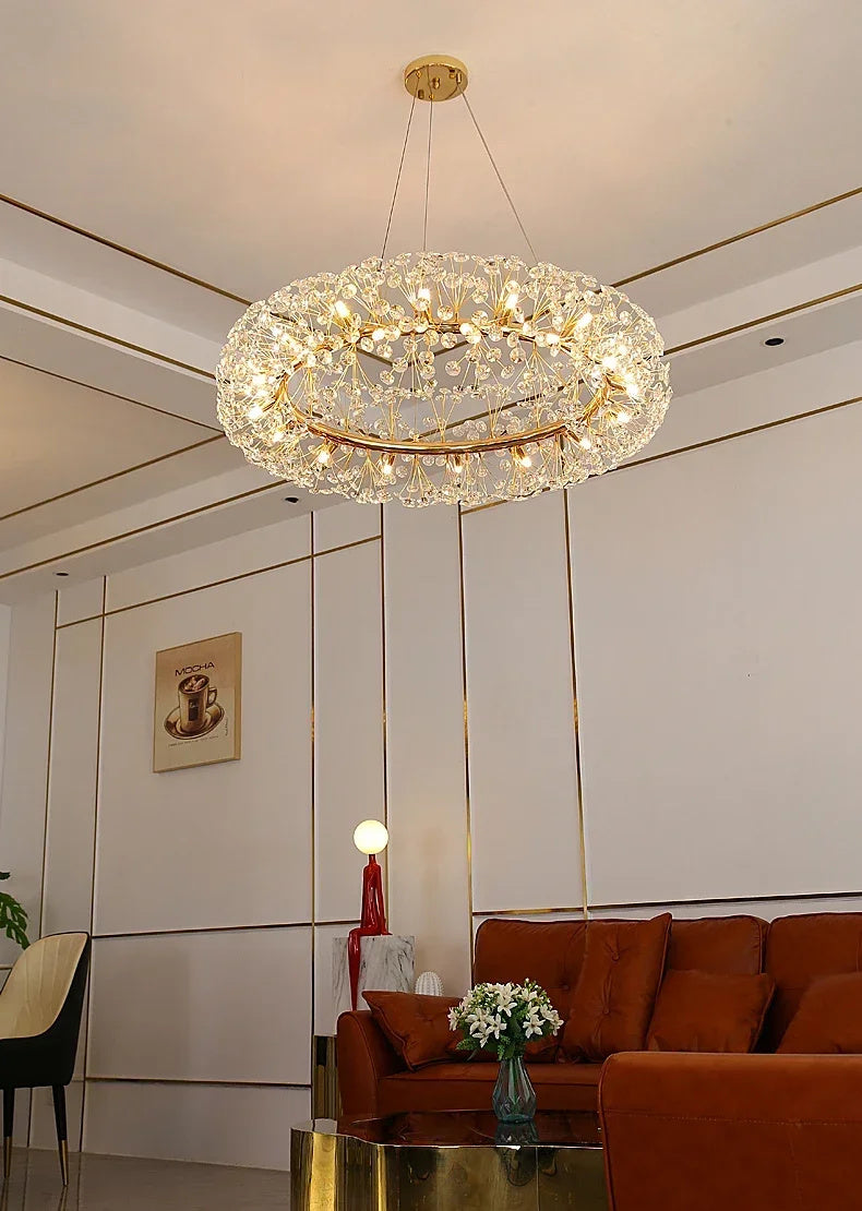 Beautiful Sunfall (Round) Crystal Chandelier